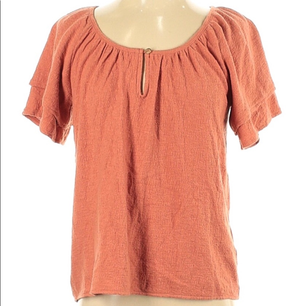 Madewell casual top, orange, L